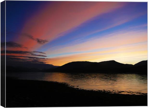 The Sky Above Loch Eil Canvas Print by Ellie Rose