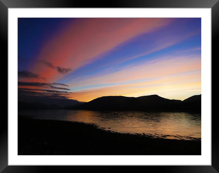 The Sky Above Loch Eil Framed Mounted Print by Ellie Rose