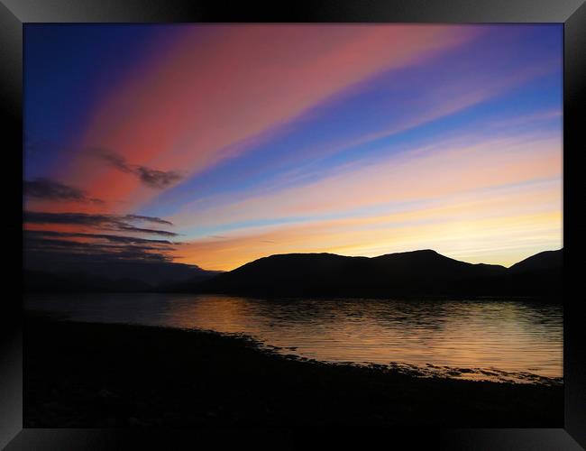 The Sky Above Loch Eil Framed Print by Ellie Rose