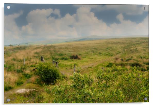 Dartmoor landscape Acrylic by Dean Messenger