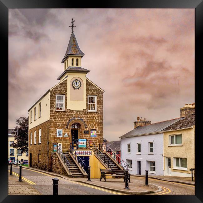 Narberth Town Hall, Pembrokeshire, Wales, UK Framed Print by Mark Llewellyn