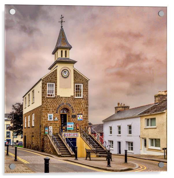 Narberth Town Hall, Pembrokeshire, Wales, UK Acrylic by Mark Llewellyn