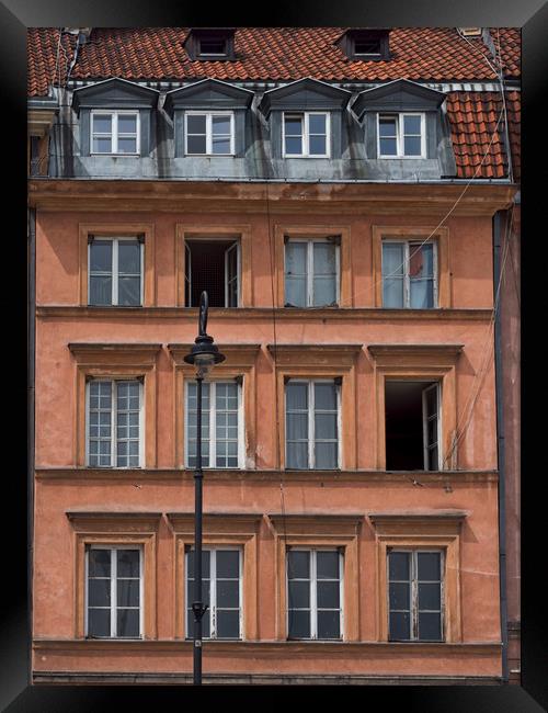 Old Town Buildings, Warsaw, Poland Framed Print by Mark Llewellyn
