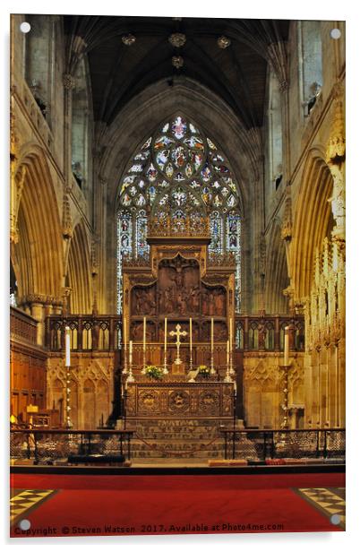 Selby High Altar Acrylic by Steven Watson