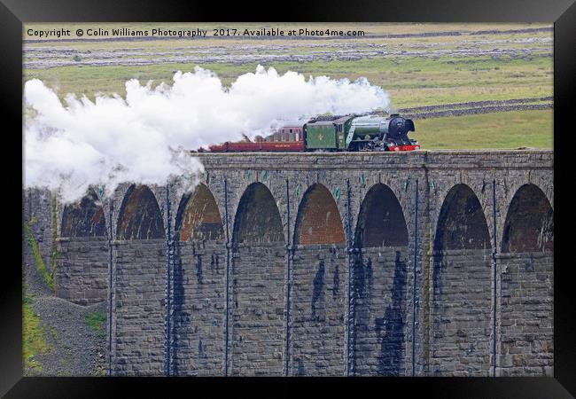 Flying Scotsman At The Ribblehead Viaduct Framed Print by Colin Williams Photography