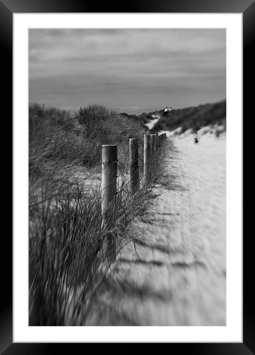 To the beach Framed Mounted Print by stephen mc nally