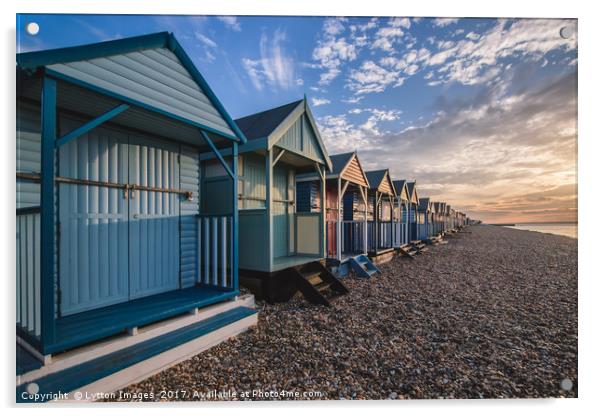 Kent Beach hut collection 3 Acrylic by Wayne Lytton