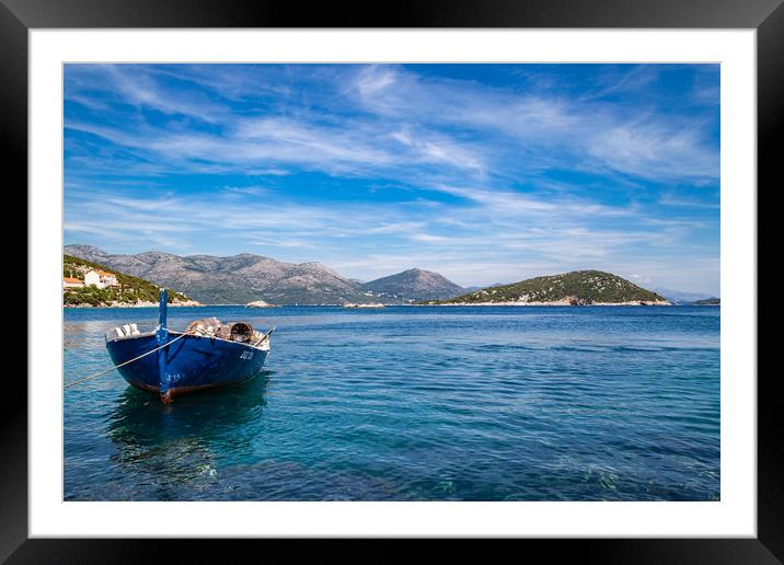 Serenity at Lopud Island Framed Mounted Print by Kevin Snelling