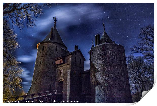 Castle Coch at Night Print by Mal Durbin