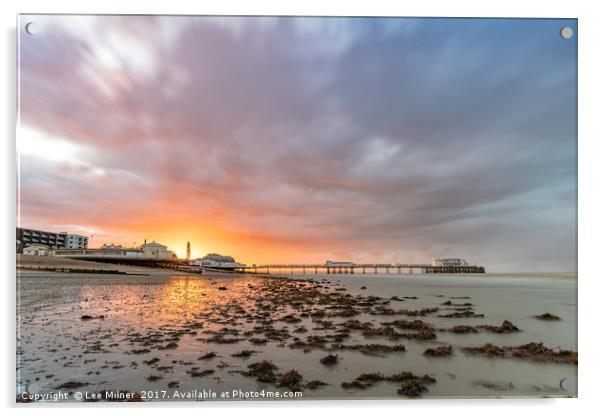 Worthing Pier Sunrise  Acrylic by Lee Milner