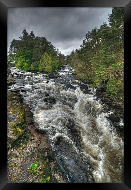 The Falls Of Dochart Framed Print by Mark Robson