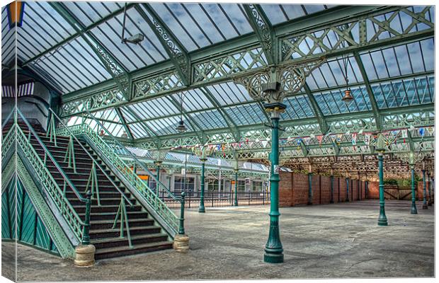 Tynemouth Metro Station Canvas Print by Ann Garrett