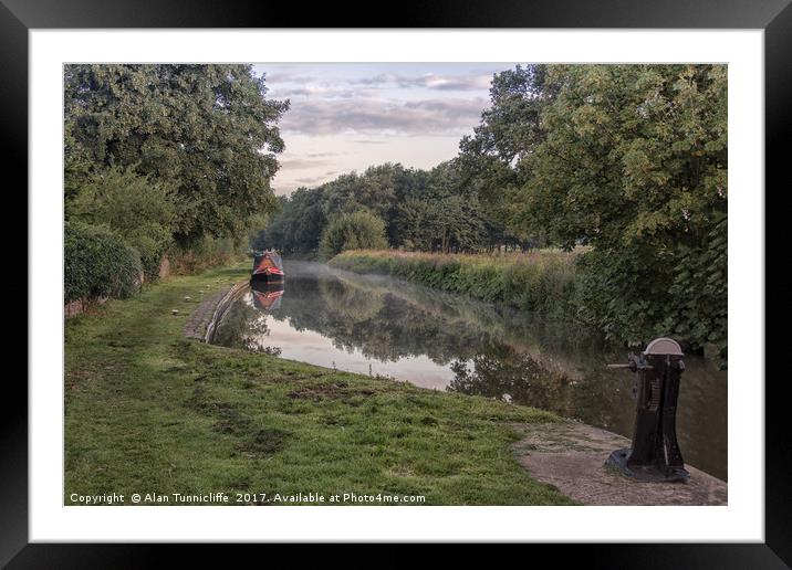 Trent and Mersey canal Framed Mounted Print by Alan Tunnicliffe
