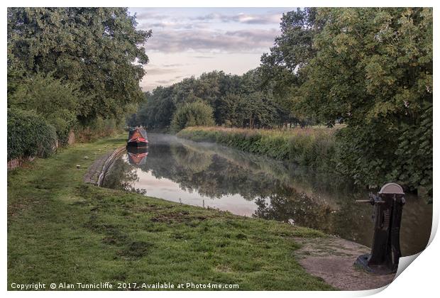 Trent and Mersey canal Print by Alan Tunnicliffe