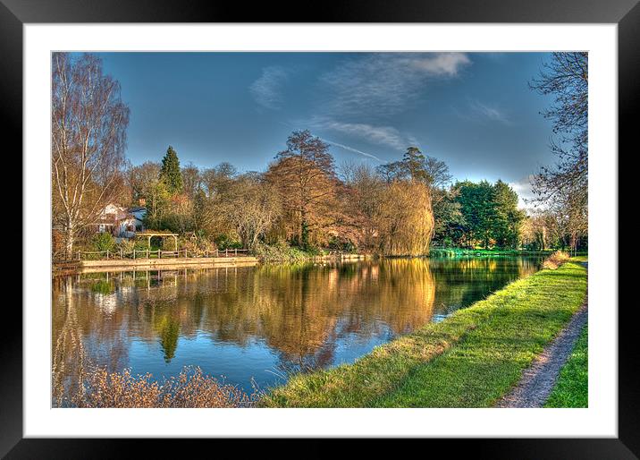 Canal Reflections Framed Mounted Print by Chris Thaxter