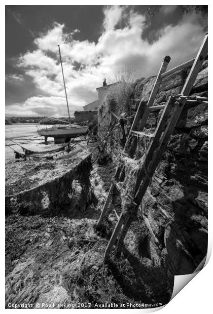 Estuary Steps  Print by Rob Hawkins