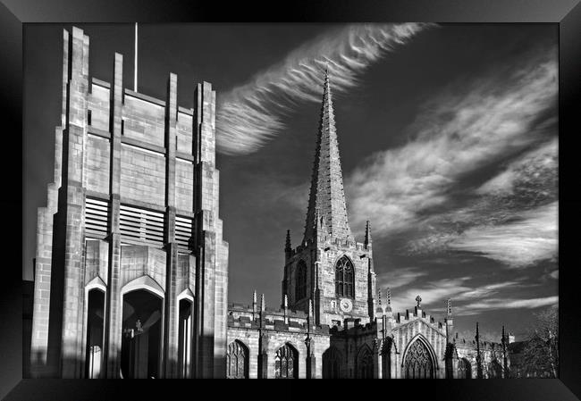 Sheffield Cathedral                     Framed Print by Darren Galpin
