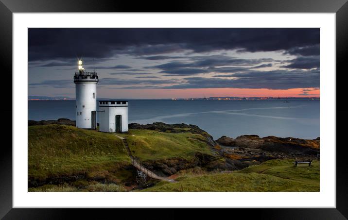 Ellie Ness Lighthouse Framed Mounted Print by Jamie Stokes