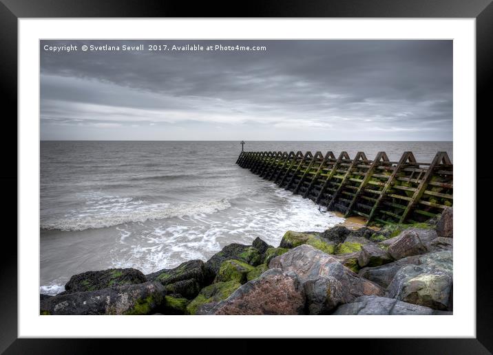 Pier and Sea Framed Mounted Print by Svetlana Sewell