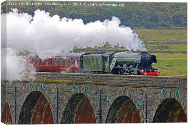 Flying Scotsman At The Ribblehead Viaduct 2 Canvas Print by Colin Williams Photography