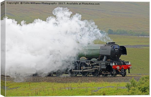 Flying Scotsman At The Ribblehead Viaduct 3 Canvas Print by Colin Williams Photography