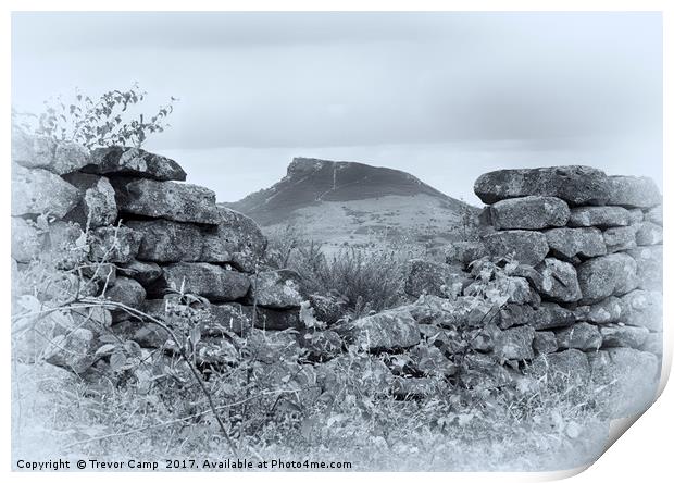 The Enigmatic Roseberry Topping Print by Trevor Camp