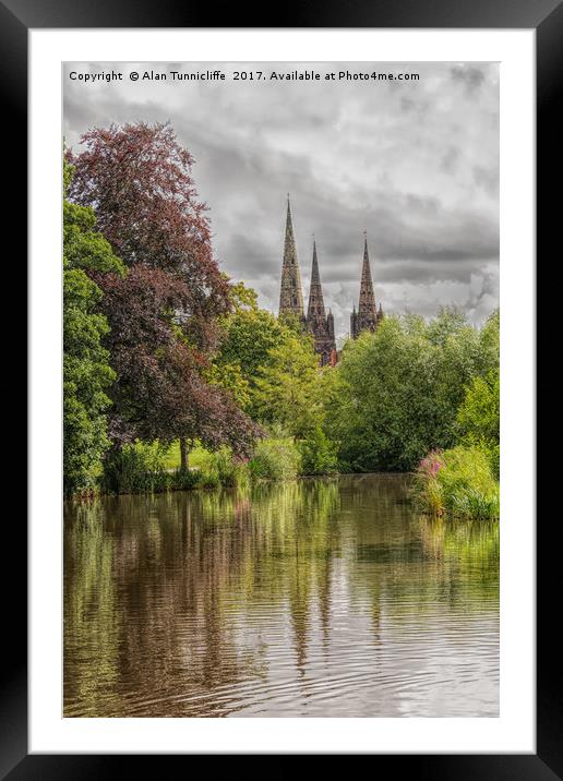 Majestic Lichfield Cathedral Framed Mounted Print by Alan Tunnicliffe
