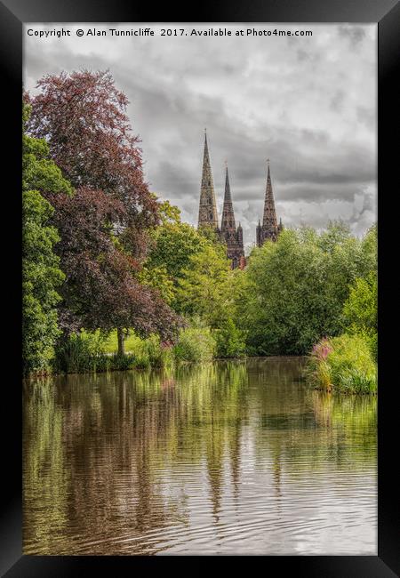 Majestic Lichfield Cathedral Framed Print by Alan Tunnicliffe