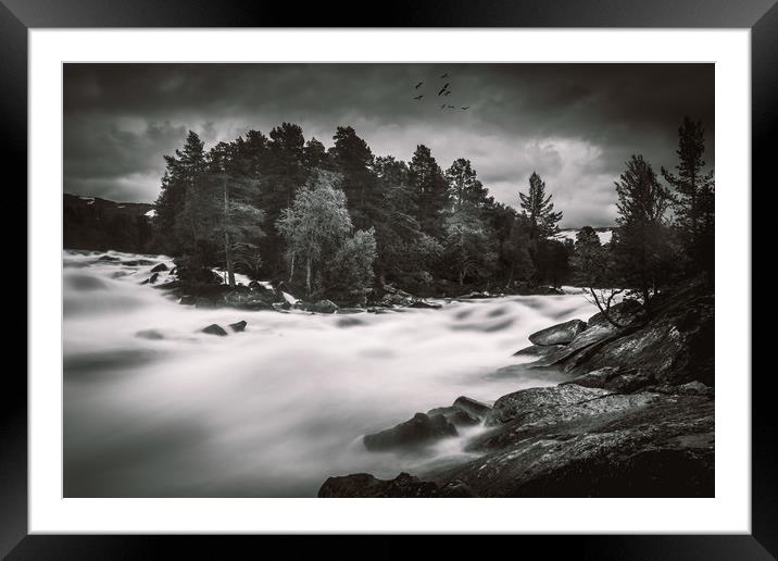 The river Framed Mounted Print by Hamperium Photography
