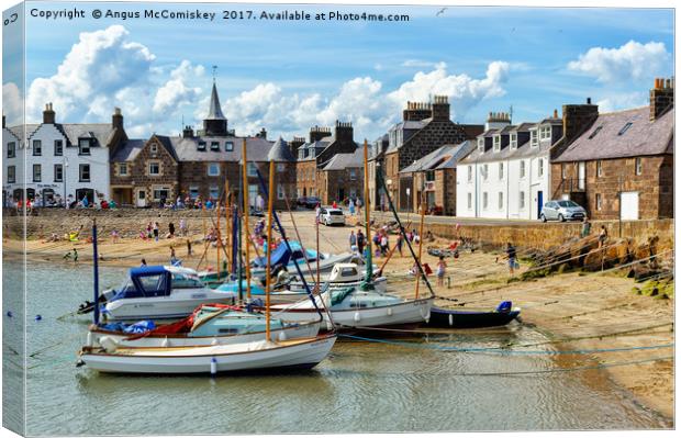 Stonehaven harbour Canvas Print by Angus McComiskey