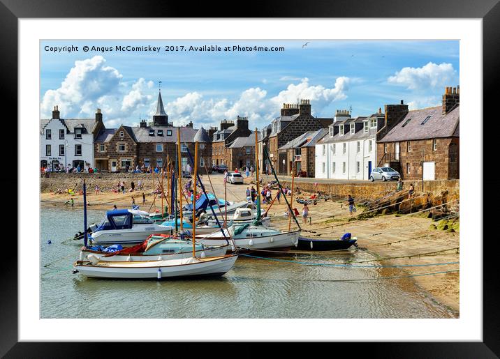 Stonehaven harbour Framed Mounted Print by Angus McComiskey