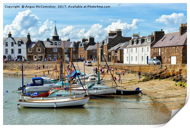 Stonehaven harbour Print by Angus McComiskey