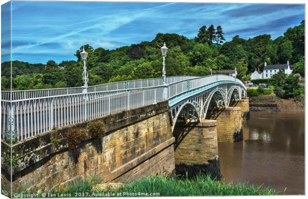 Bridge Over The River Wye Canvas Print by Ian Lewis