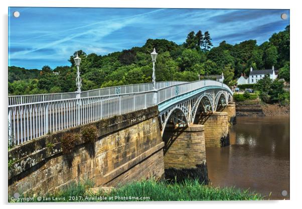 Bridge Over The River Wye Acrylic by Ian Lewis