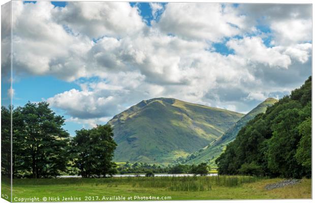 High Hartsop Dodd Lake District in Summer Canvas Print by Nick Jenkins