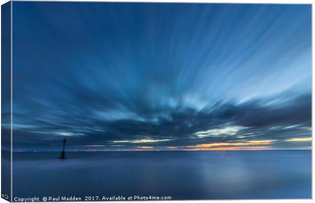 Crosby Beach High Tide Canvas Print by Paul Madden