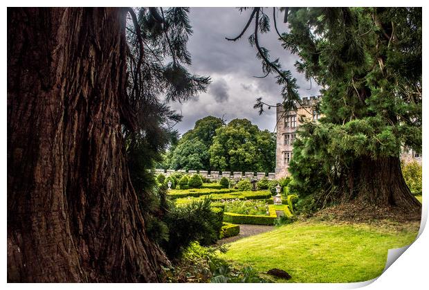 Chillingham Castle Gardens Print by John Ellis