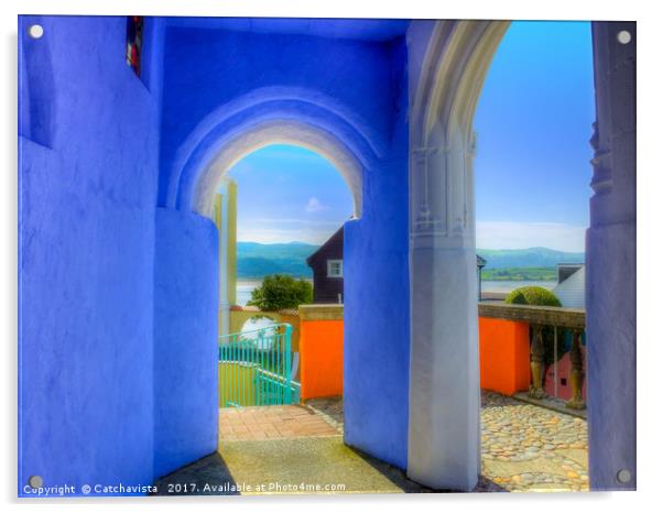 Continental Blue Archway Acrylic by Catchavista 