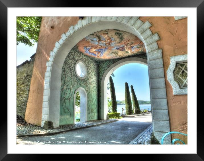Archway to the Sea Framed Mounted Print by Catchavista 
