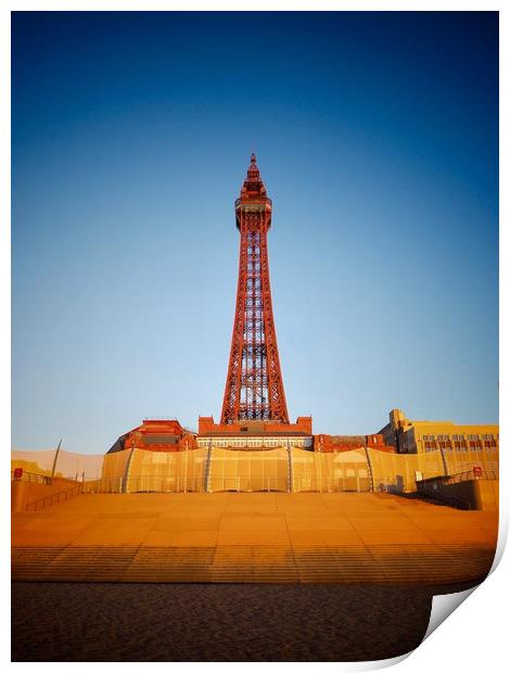 Blackpool Tower     Print by Victor Burnside