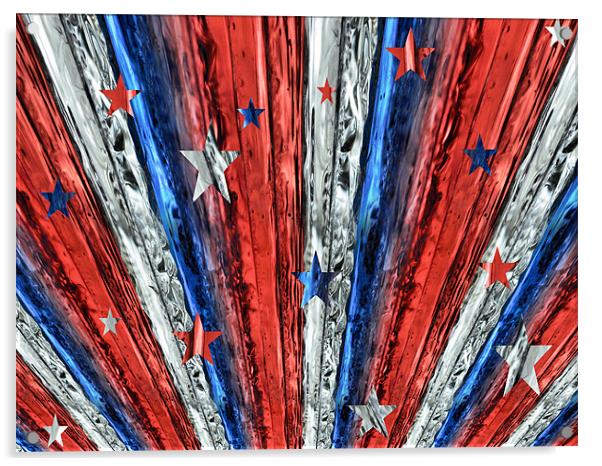 stars and stripes Acrylic by Heather Newton