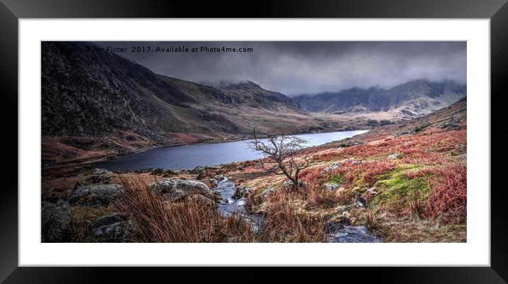 The Mist Rolls In around Tryfan Snowdonia Mountain Framed Mounted Print by Jon Fixter