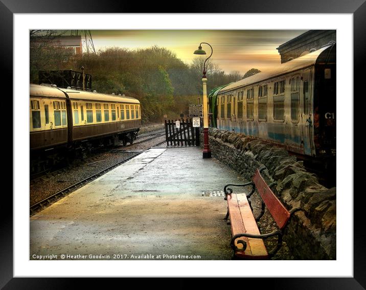 All Aboard! Framed Mounted Print by Heather Goodwin