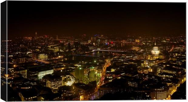 London at night Canvas Print by Mike Lanning