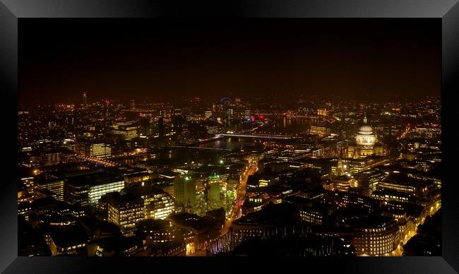 London at night Framed Print by Mike Lanning
