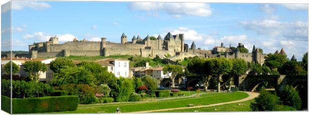 Carcassonne, Languedoc Canvas Print by Mike Lanning