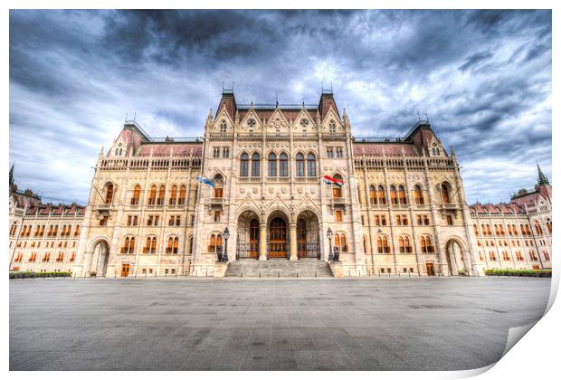 Budapest Parliament Print by David Pyatt