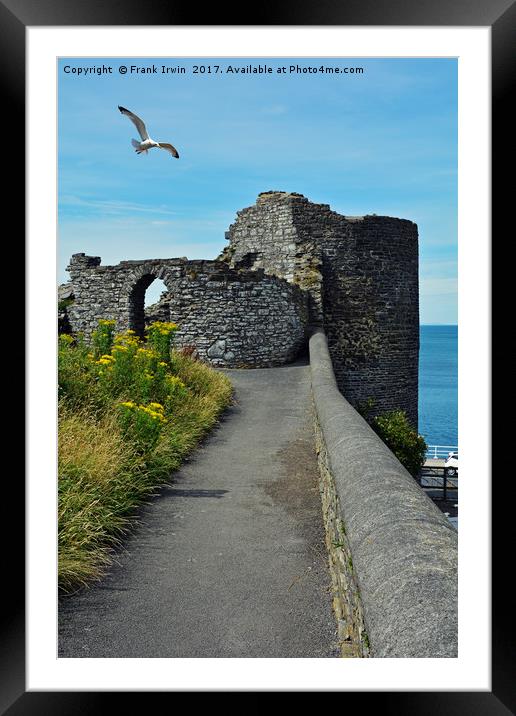 Part of Aberystwyth Castle Framed Mounted Print by Frank Irwin