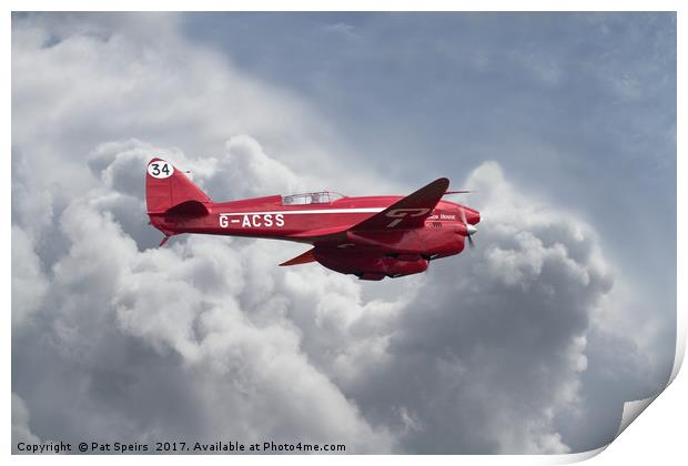  DH 88  Comet Print by Pat Speirs