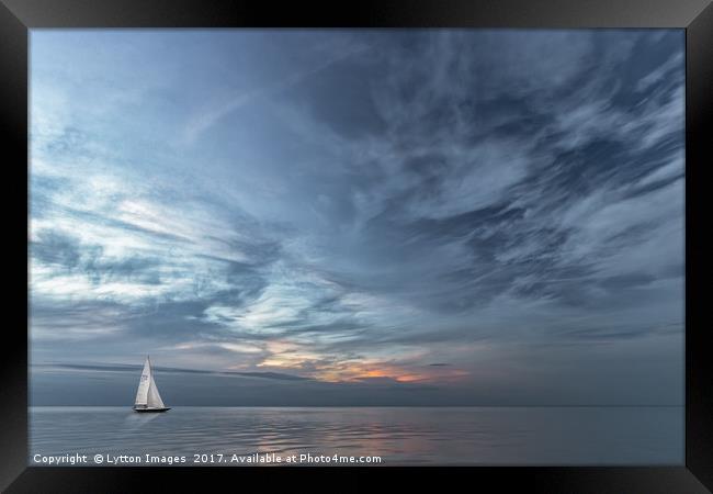 The Calm Before The Storm Framed Print by Wayne Lytton